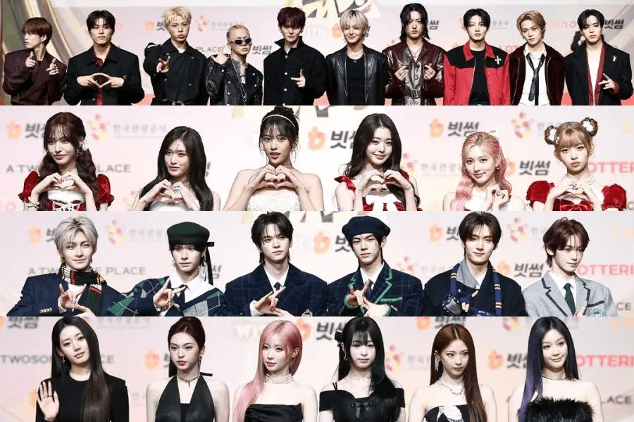 تألقت النجوم على السجادة الحمراء في حفل جوائز SBS Gayo Daejeon لعام 2025