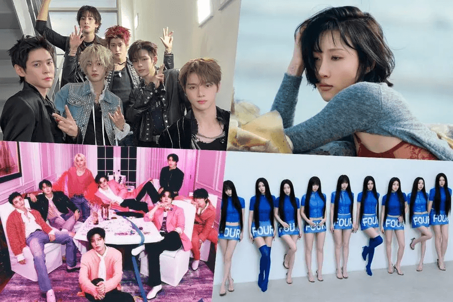 تصدّرت فرق RIIZE وHwasa وStray Kids وTWICE قوائم Circle الأسبوعية