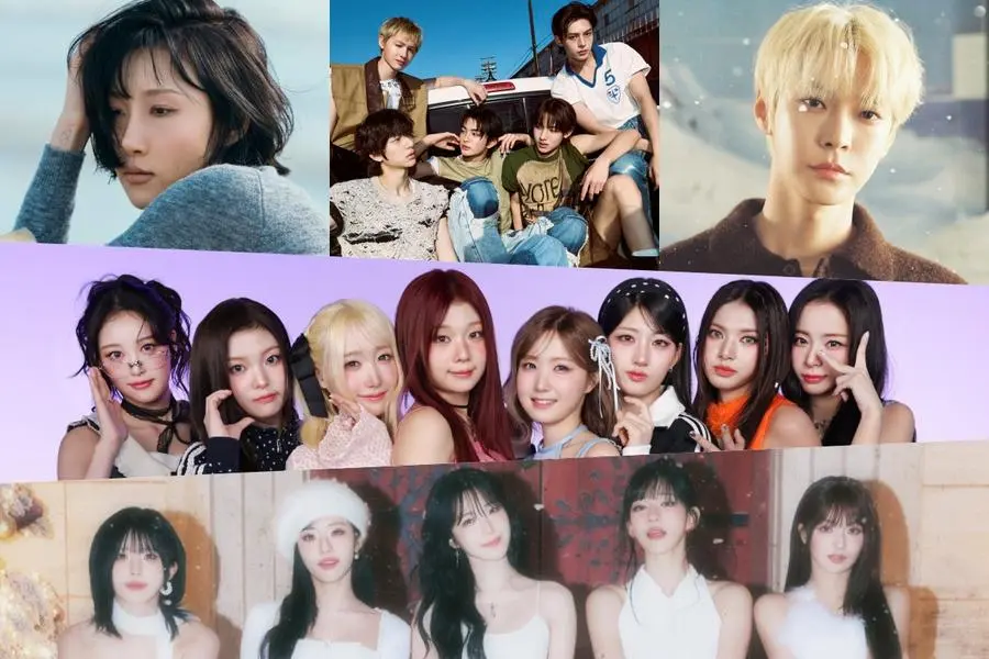 هواسا و CORTIS و دويونغ و SAY MY NAME و fromis_9 و TWICE و ILLIT وغيرهم يتصدرون قوائم الأغاني الشهرية و الأسبوعية