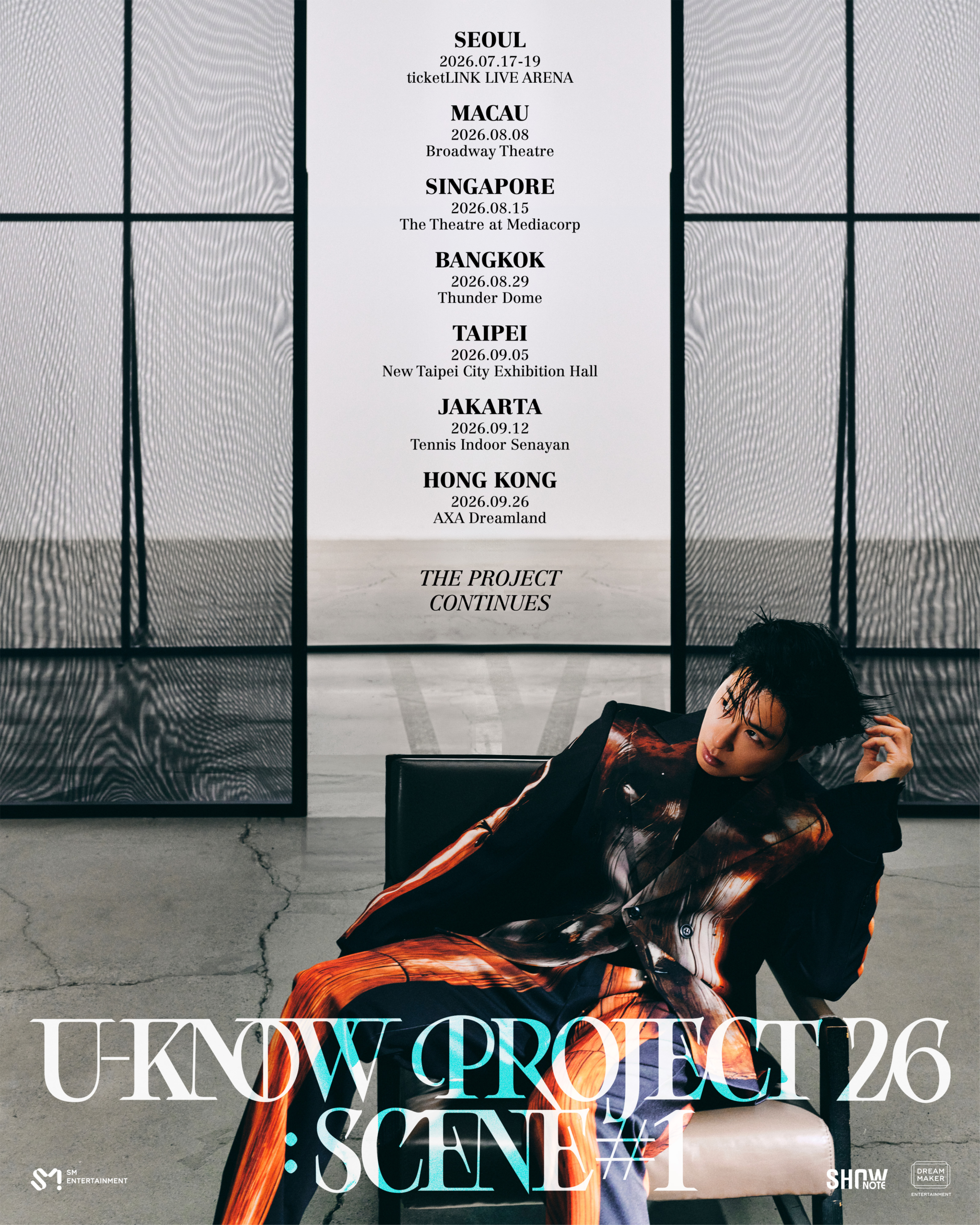 أعلن يونهو من فرقة TVXQ عن محطات جولته "U-KNOW PROJECT 26 : SCENE#1"