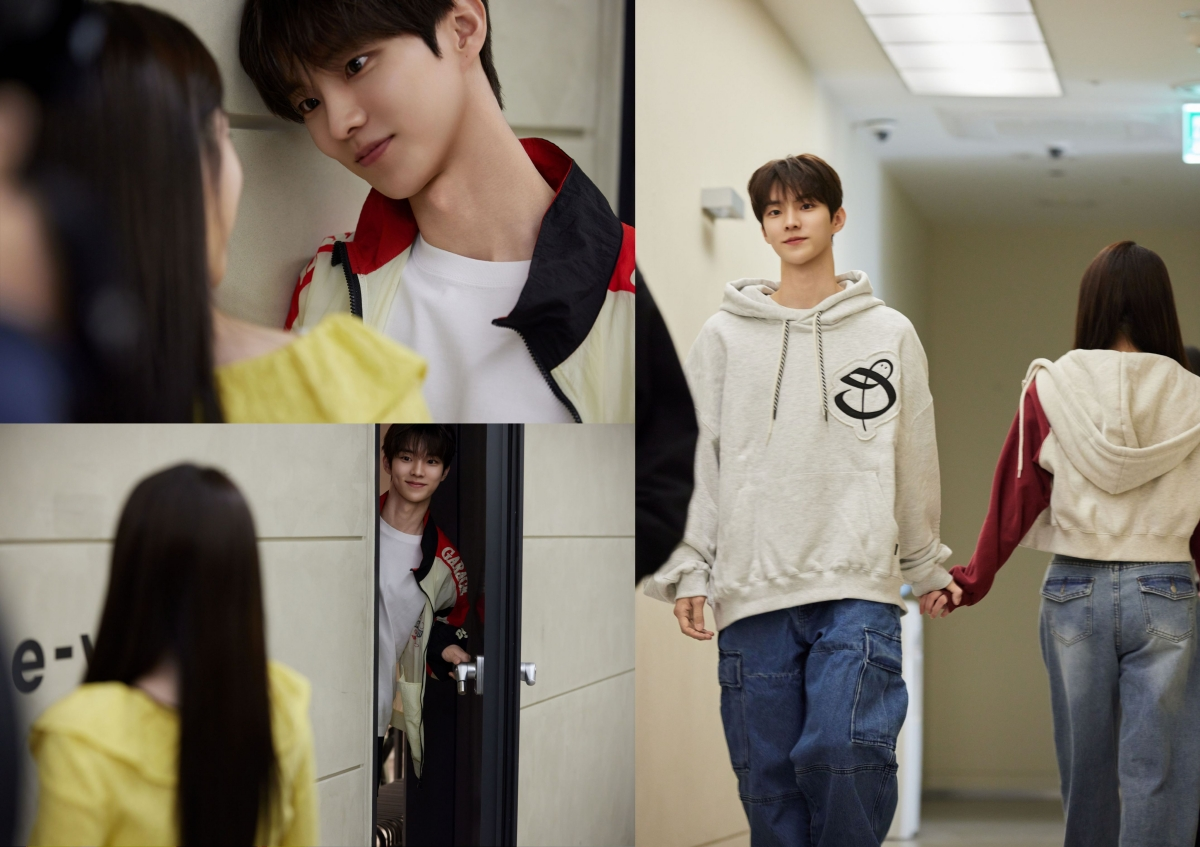كيو من فرقة THE BOYZ وهوانغ جي آه يمسكان بأيدي بعضهما سراً في دراما "My Idol, My Debut"